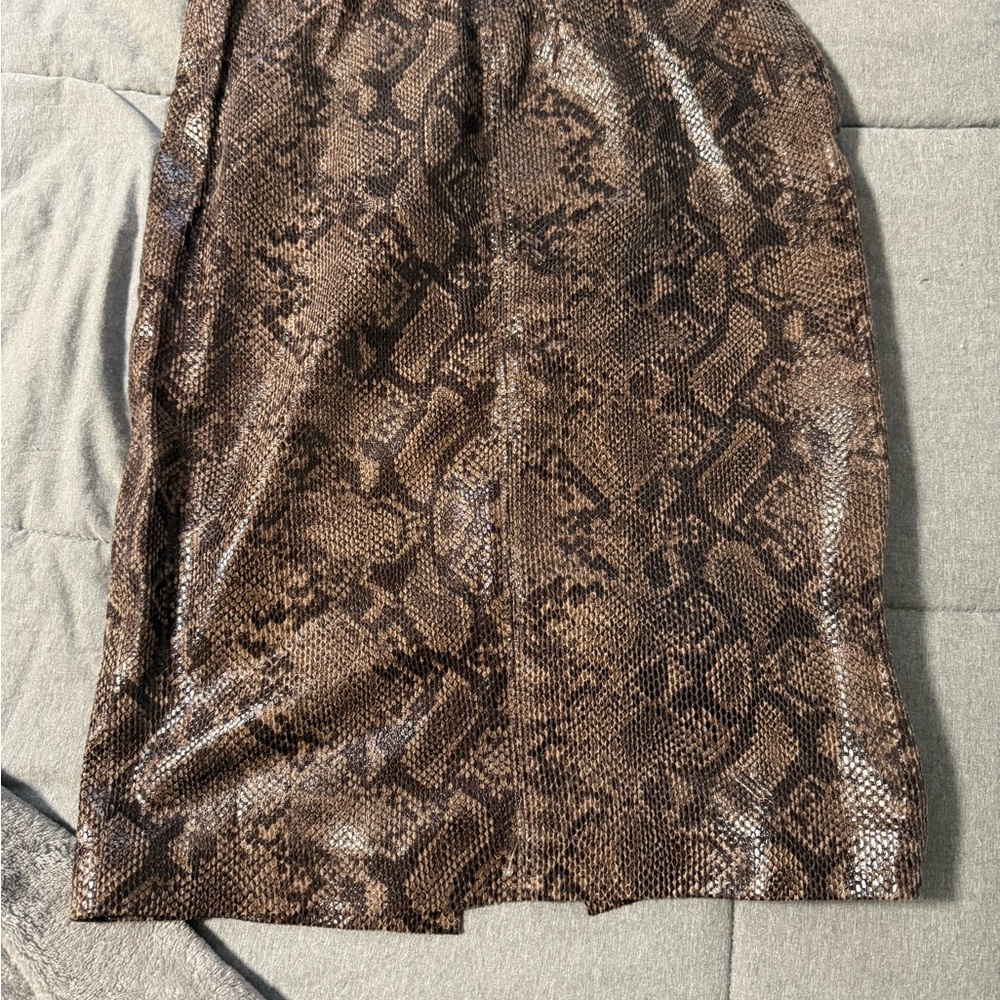 Blank NYC Brown Tan Midi Pencil Skirt